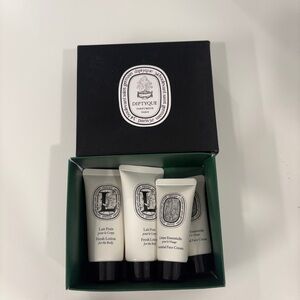 Diptyque Skincare Collection with Black and White Design